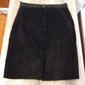 Express black suede skirt size 13